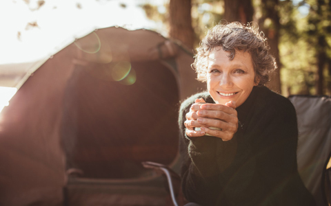 Older woman from San Luis Obispo straightened her teeth using Six Month Smiles clear braces orthodontic treatment.